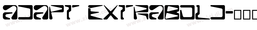 Adapt Extrabold字体转换